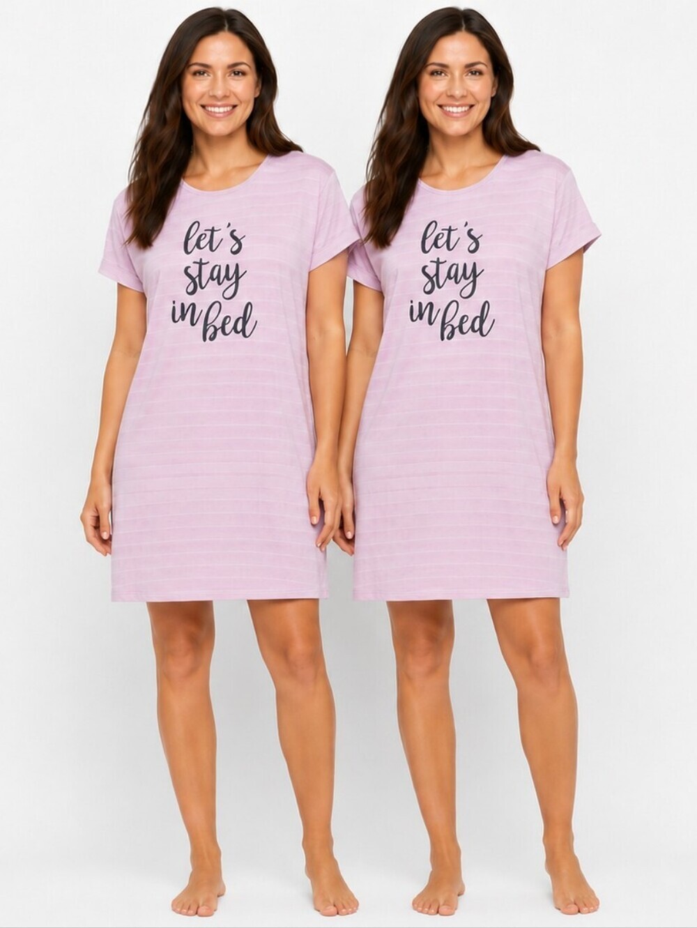 George Nightshirt Nightdress Pink Stripes  XL